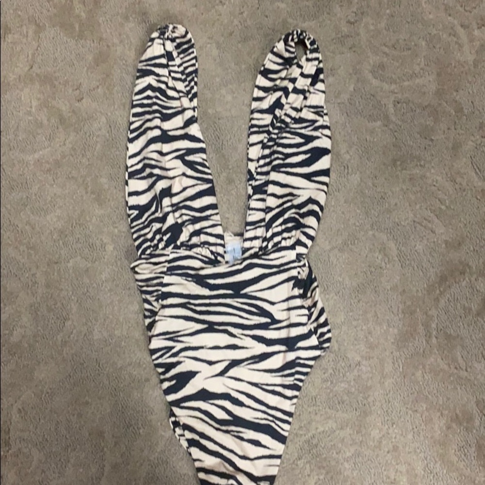 Stunning one piece in zebra print